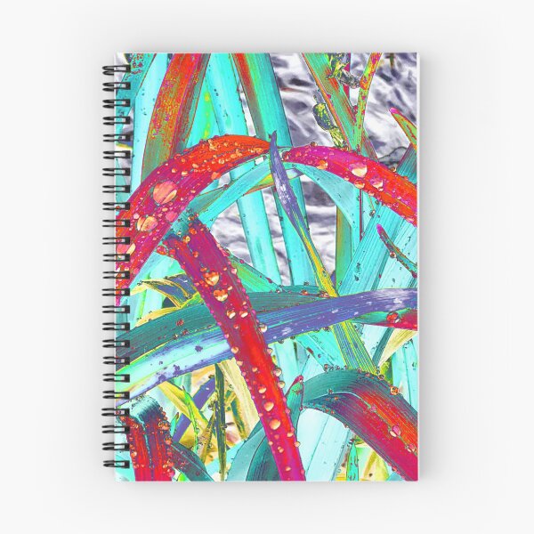 Item preview, Abstract Macro Raindrops on Red & Teal Leaves designed and sold by SXW Designs.