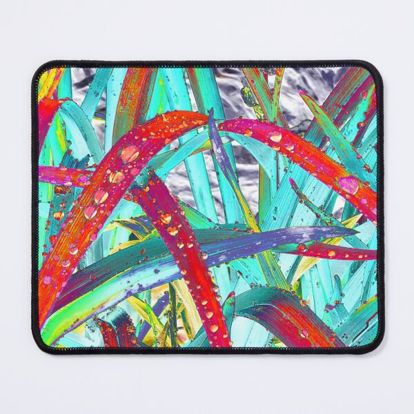 Item preview, Abstract Macro Raindrops on Red & Teal Leaves designed and sold by SXW Designs.