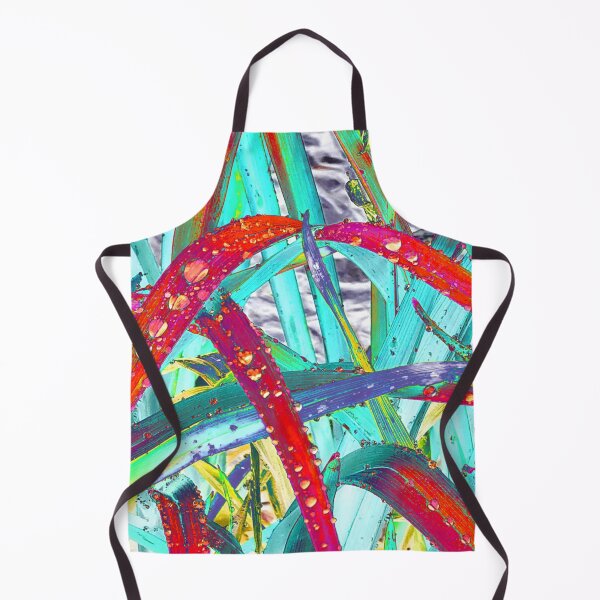 Item preview, Abstract Macro Raindrops on Red & Teal Leaves designed and sold by SXW Designs.