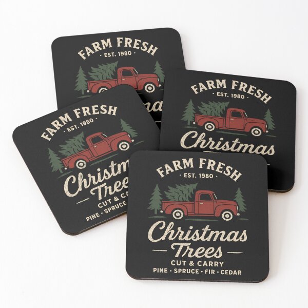 Item preview, Farm Fresh Christmas Trees – Vintage Red Truck Holiday Farmhouse designed and sold by Imaginationbeyond.