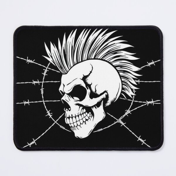 Item preview, Barbed Wire Mohawk Skull designed and sold by TheDarkVault.
