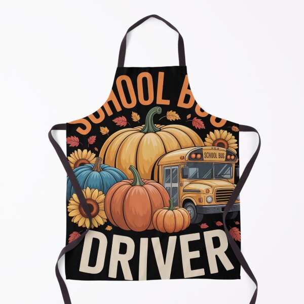 Item preview, Autumn School Bus Driver Fall Thanksgiving designed and sold by NewIdeasSArt.