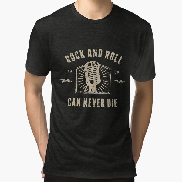 Rock And Roll Can Never Die Tri-blend T-Shirt