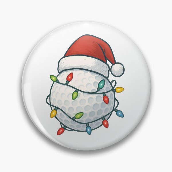 Aperçu de l'œuvre Balle de golf de Noël – Design amusant avec le Père Noël pour les golfeurs créée et vendue par Imaginationbeyond.