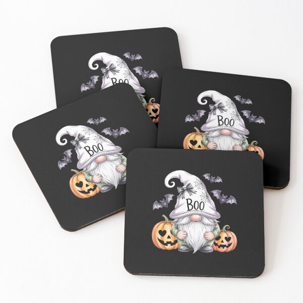 Item preview, Boo Ghost Gnome Halloween Bats And Pumpkin designed and sold by NewIdeasSArt.