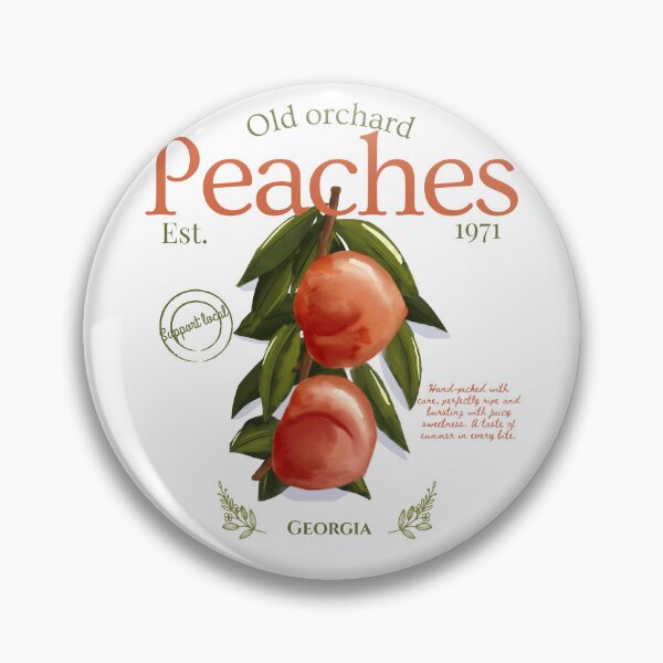 Item preview, Old Orchard Peaches – Vintage Farmers Market Fruit Design designed and sold by CozyArtCo.