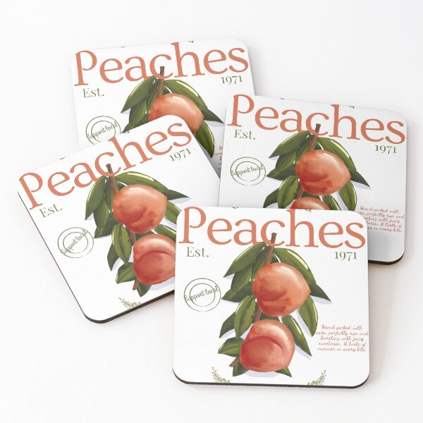 Item preview, Old Orchard Peaches – Vintage Farmers Market Fruit Design designed and sold by CozyArtCo.
