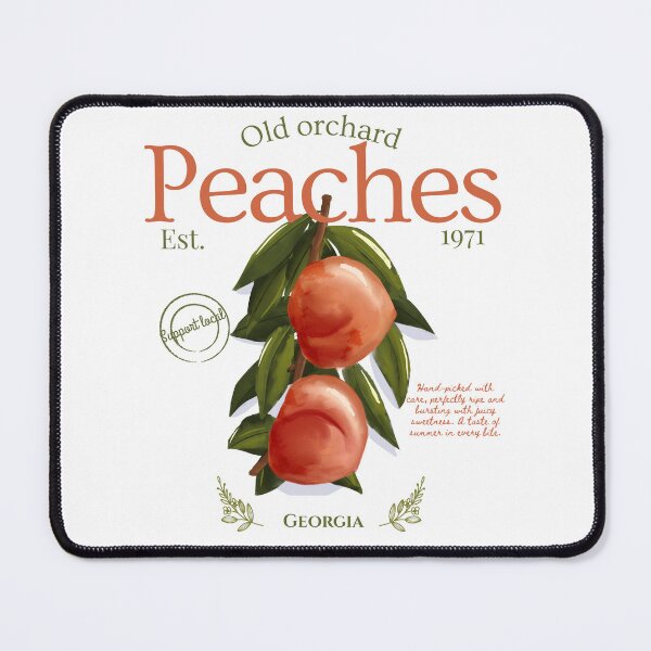 Item preview, Old Orchard Peaches – Vintage Farmers Market Fruit Design designed and sold by CozyArtCo.