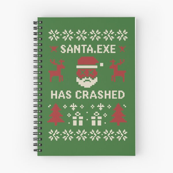 Item preview, SANTA.EXE Has Crashed – Funny Developer Christmas Pixel Art designed and sold by Tattee.