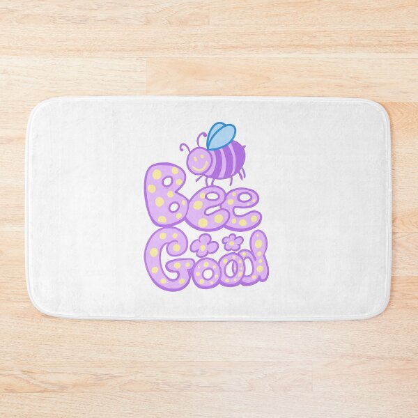 Item preview, Bee Good – Cute Lilac Kawaii Bee Positive Quote designed and sold by BritishDelights.