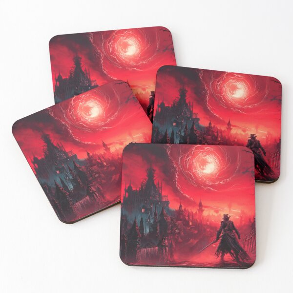 Item preview, Blood Moon, Eclipse, Gothic, Horror, Dystopia, Lovecraft Inspired,  designed and sold by FantasyPrintVM.
