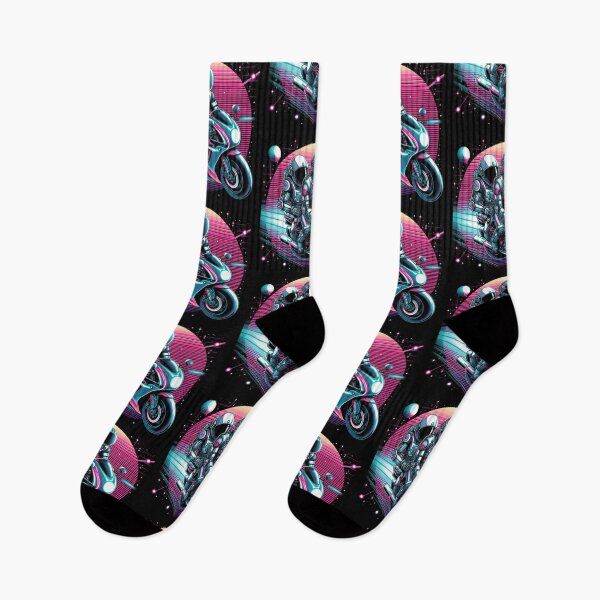 Item preview, "Cosmic Riders: Neon Astronauts on a Synthwave Journey" designed and sold by Dogandesighn.