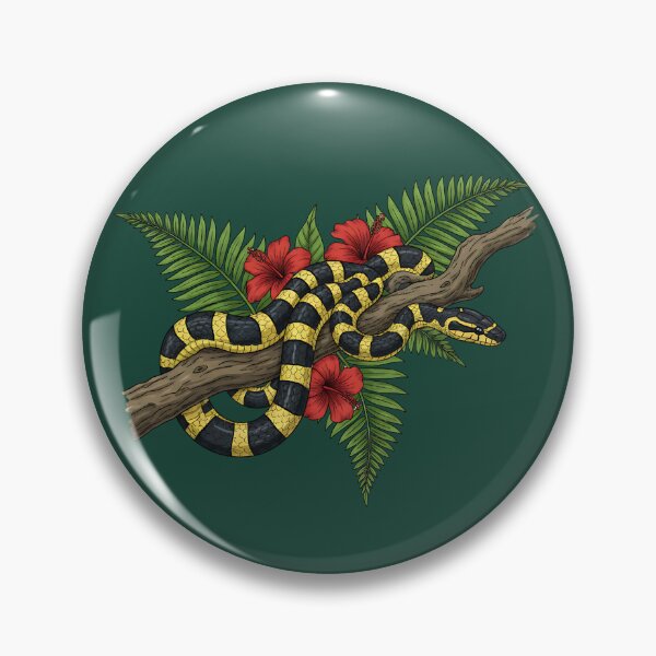 Item preview, Banded Krait Among Jungle Ferns designed and sold by BirdsnStuff.