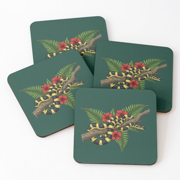 Item preview, Banded Krait Among Jungle Ferns designed and sold by BirdsnStuff.