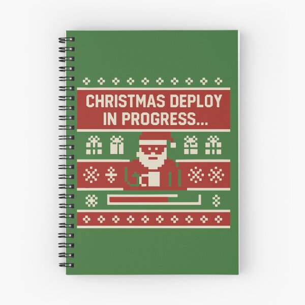 Item preview, Christmas Deploy in Progress – DevOps Holiday Pixel Art Design designed and sold by Tattee.