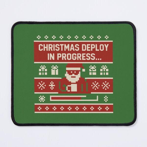 Item preview, Christmas Deploy in Progress – DevOps Holiday Pixel Art Design designed and sold by Tattee.