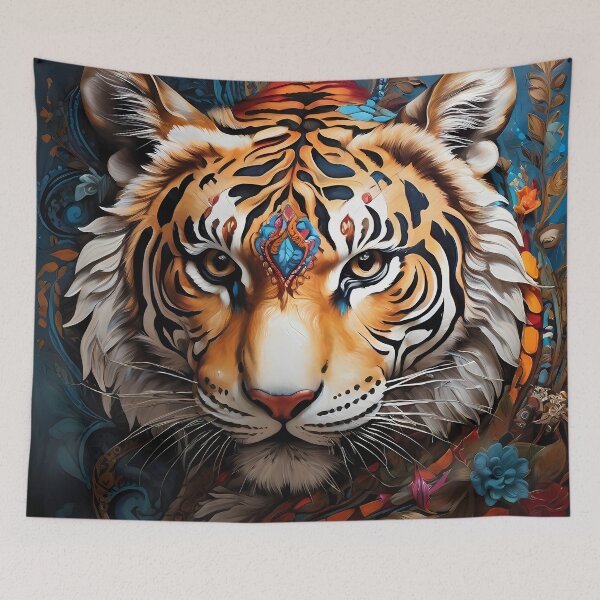 Item preview, Boho Tiger Portrait designed and sold by FocusedArt.