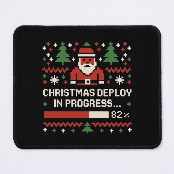 Item preview, Xmas Deploy in Progress – DevOps Holiday Pixel Art Design designed and sold by Tattee.