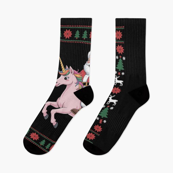 Item preview, Ugly Xmas Sweater Santa Riding Unicorn Christmas  designed and sold by MathisBellanger.