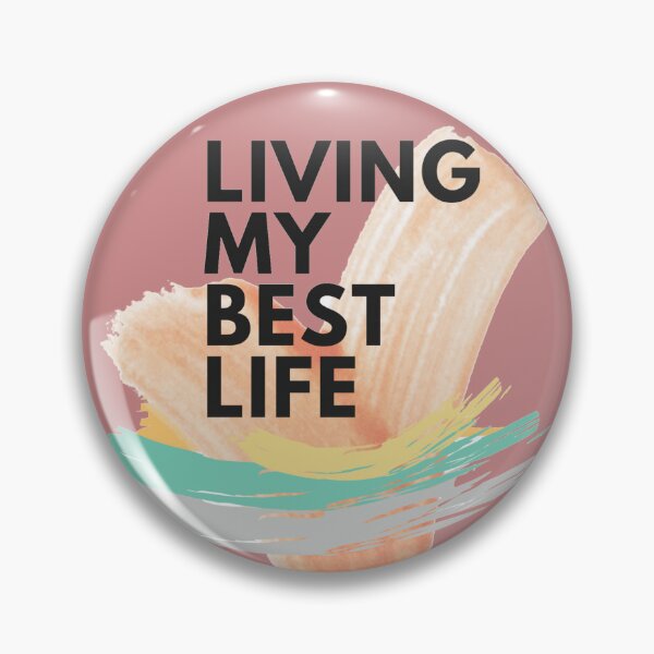 Item preview, Living My Best Life - Positive Vibes Quote Design designed and sold by Elhelaly.
