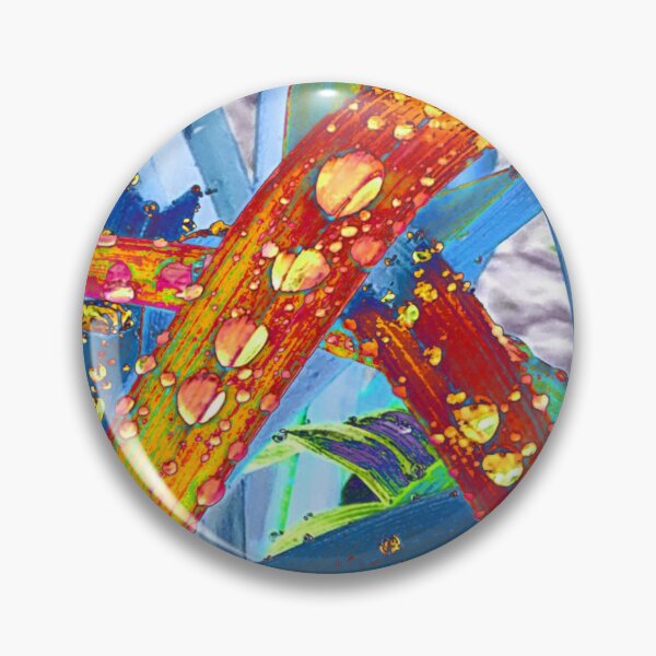 Item preview, Abstract Macro Raindrops on Orange, Yellow & Blue Leaves designed and sold by SXW Designs.