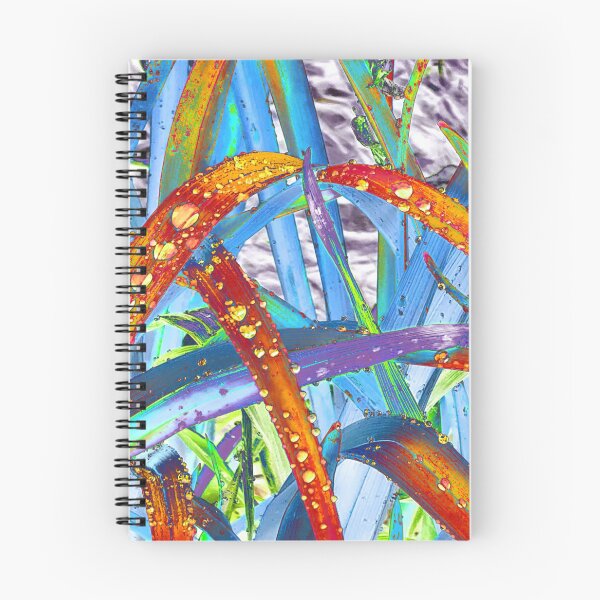 Item preview, Abstract Macro Raindrops on Orange, Yellow & Blue Leaves designed and sold by SXW Designs.