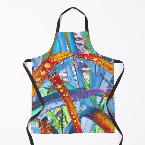 Item preview, Abstract Macro Raindrops on Orange, Yellow & Blue Leaves designed and sold by SXW Designs.