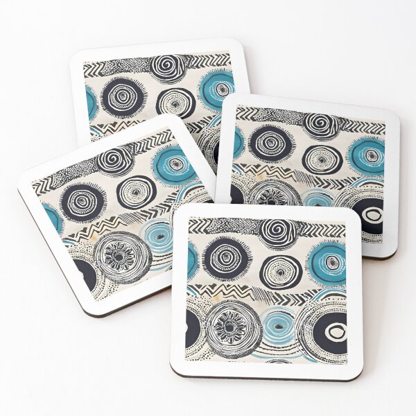 Item preview, Mandala Spiral Blue Circles designed and sold by Dream Garden.