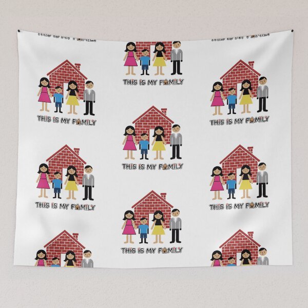 Item preview, This Is My Family Illustration designed and sold by DroolWorthyUS.