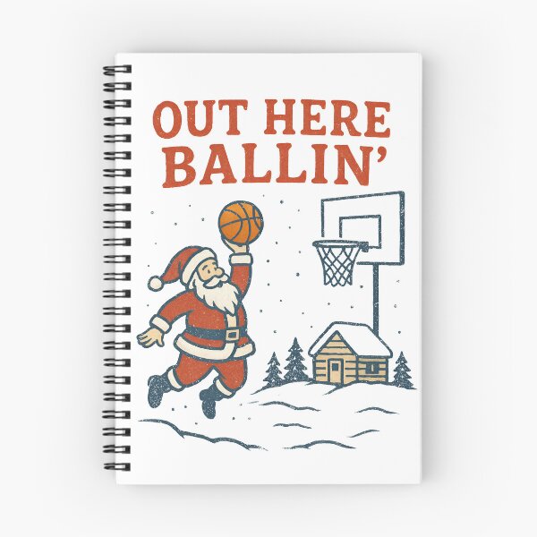 Item preview, Out Here Ballin’ Santa – Funny Basketball Christmas designed and sold by Imaginationbeyond.
