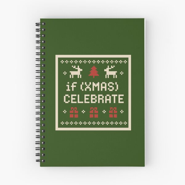Item preview, if (XMAS) CELEBRATE – Coding Syntax Christmas Pixel Art designed and sold by Tattee.