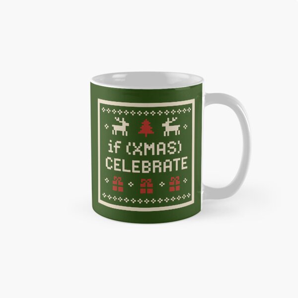 Item preview, if (XMAS) CELEBRATE – Coding Syntax Christmas Pixel Art designed and sold by Tattee.