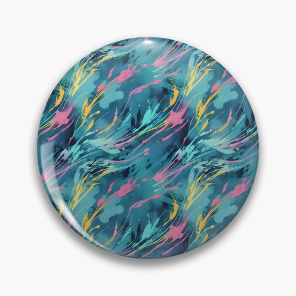 Item preview, Electric Turquoise Abstract Brush Strokes designed and sold by Dream Garden.