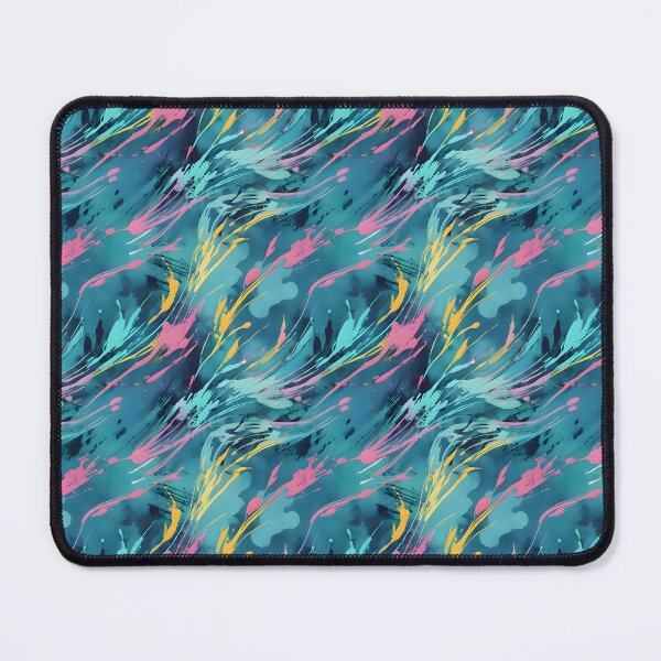 Item preview, Electric Turquoise Abstract Brush Strokes designed and sold by Dream Garden.
