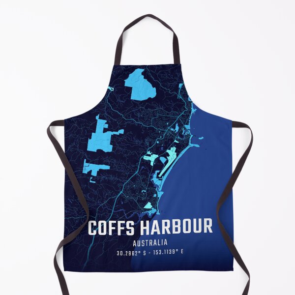 Item preview, Coffs Harbour Midnight City Map designed and sold by HomeLivingCo.