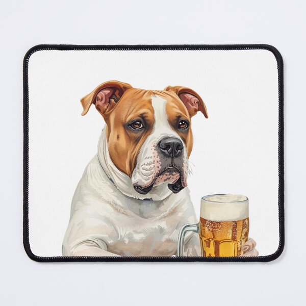 Item preview, Staffy Paws & Pints | Funny Dog Beer Lover Design designed and sold by Pixels & Paws.