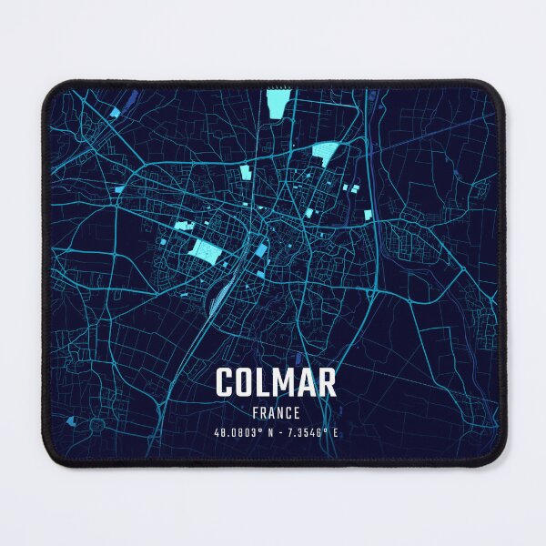 Item preview, Colmar Midnight City Map designed and sold by HomeLivingCo.