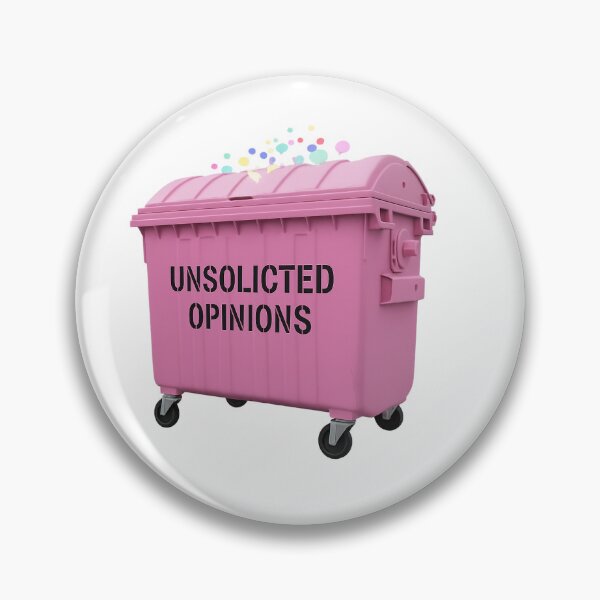 Item preview, Unsolicited opinions bin designed and sold by EllaFeather.