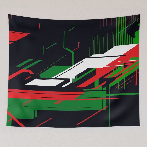 Item preview, Cyberpunk style tech lines designed and sold by FantasyPrintVM.