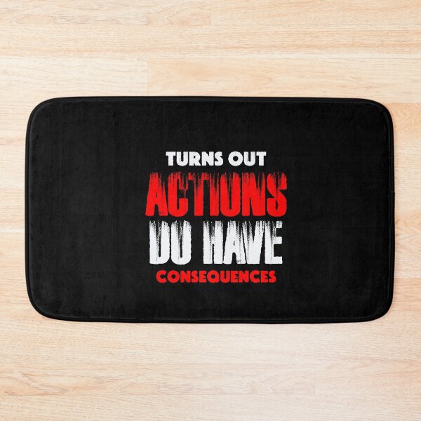 Item preview, Turns Out Actions Do Have Consequences | Funny Sarcastic Quote | Karma HumorCAW-F Funny Chicken Cartoon | Clean Sarcastic Pun Humor Animal  designed and sold by Cree8if.