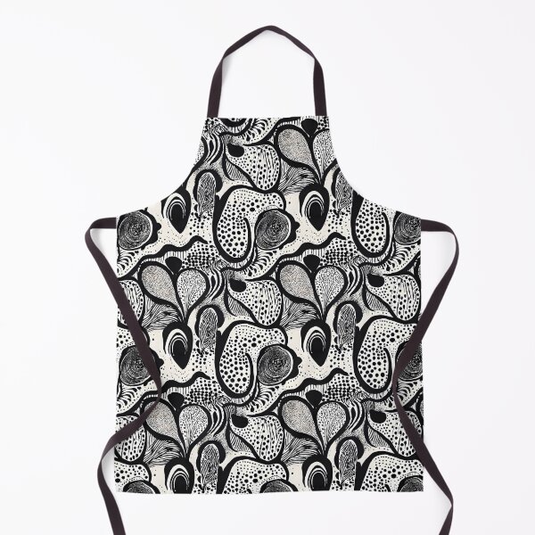 Item preview, Black & White Organic Shapes Modern Pattern designed and sold by Dream Garden.