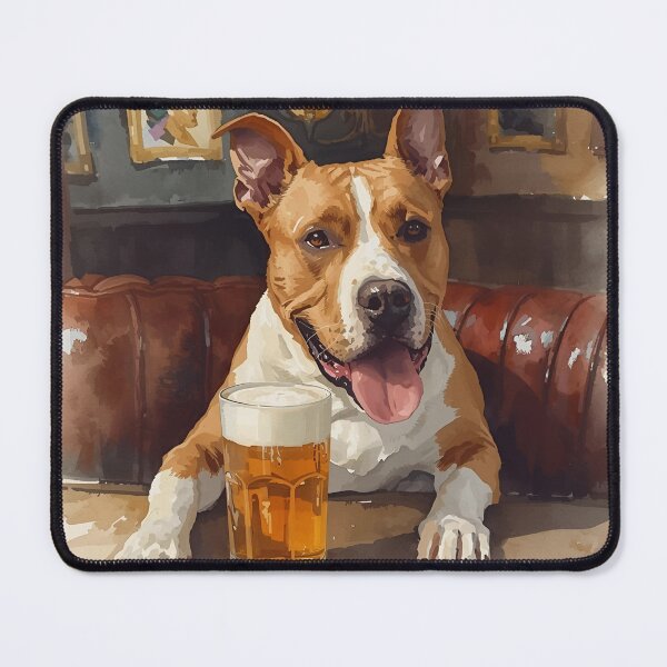 Item preview, Staffy Paws & Pints | Funny Dog Pub Lover Design designed and sold by Pixels & Paws.