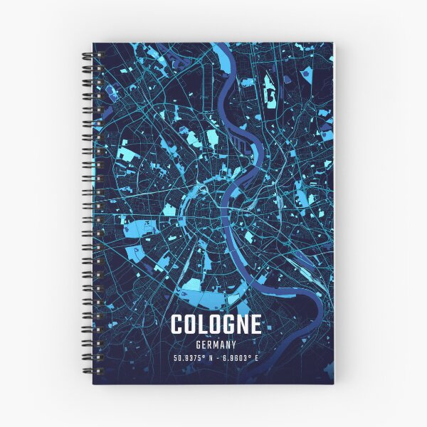 Item preview, Cologne Midnight City Map designed and sold by HomeLivingCo.