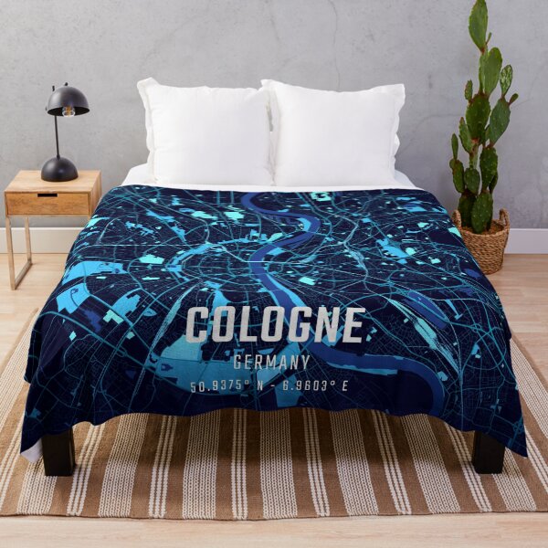 Item preview, Cologne Midnight City Map designed and sold by HomeLivingCo.