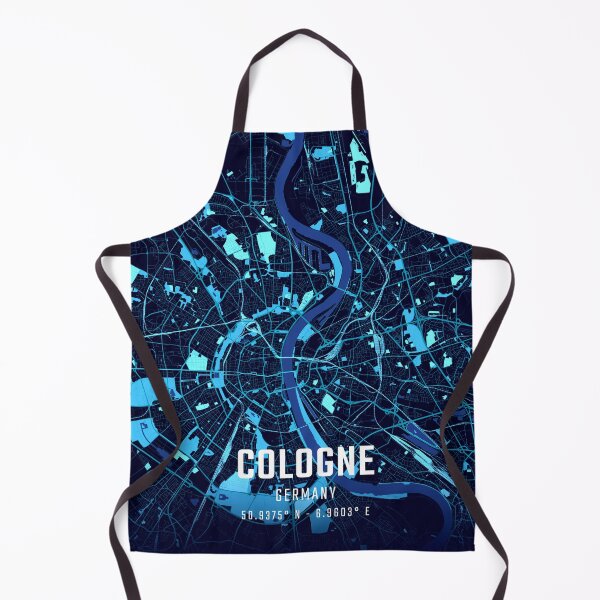 Item preview, Cologne Midnight City Map designed and sold by HomeLivingCo.