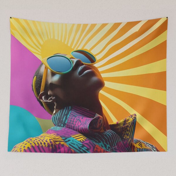 Item preview, Colorful model on vibrant set designed and sold by anytka.