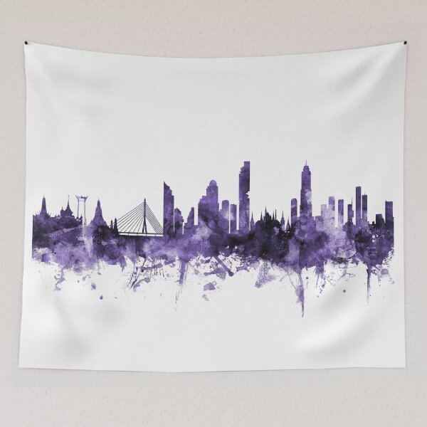 Item preview, Bangkok Thailand Skyline designed and sold by ArtPrints.