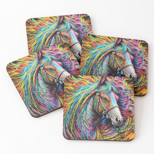Item preview, Colourful Horse Portrait  designed and sold by FocusedArt.