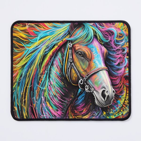 Item preview, Colourful Horse Portrait designed and sold by FocusedArt.