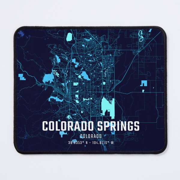 Item preview, Colorado Springs Midnight City Map designed and sold by HomeLivingCo.